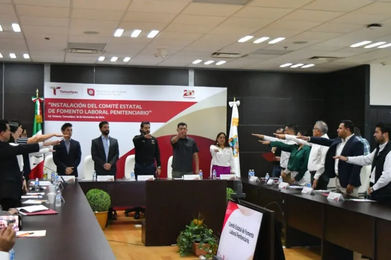 Instala Tamaulipas Comité Estatal de Fomento Laboral Penitenciario