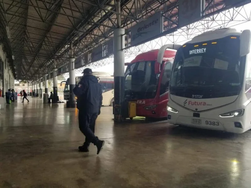 Mantiene Guardia Estatal vigilancia en Centrales de Autobuses de Tamaulipas