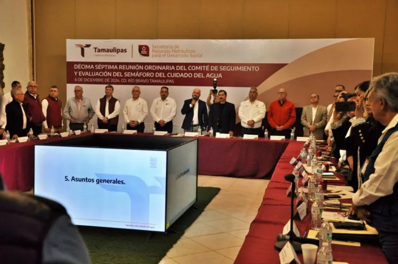 Actualiza Secretaría de Recursos Hidráulicos Semáforo del Cuidado del Agua de Tamaulipas para diciembre