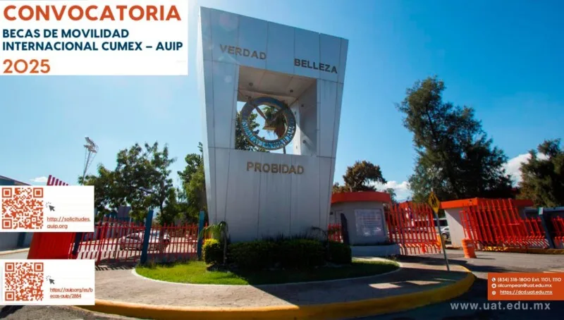 Difunde la UAT convocatoria de movilidad internacional para docentes CUMEX-AUIP