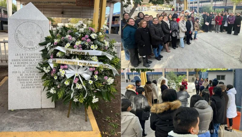 Rinde la UAT en Nuevo Laredo homenaje póstumo a la enfermera María de Lourdes Durán