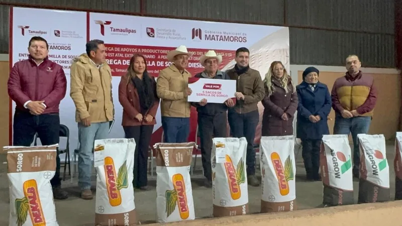 Impulsa gobierno el campo tamaulipeco con la entrega de semilla y diésel