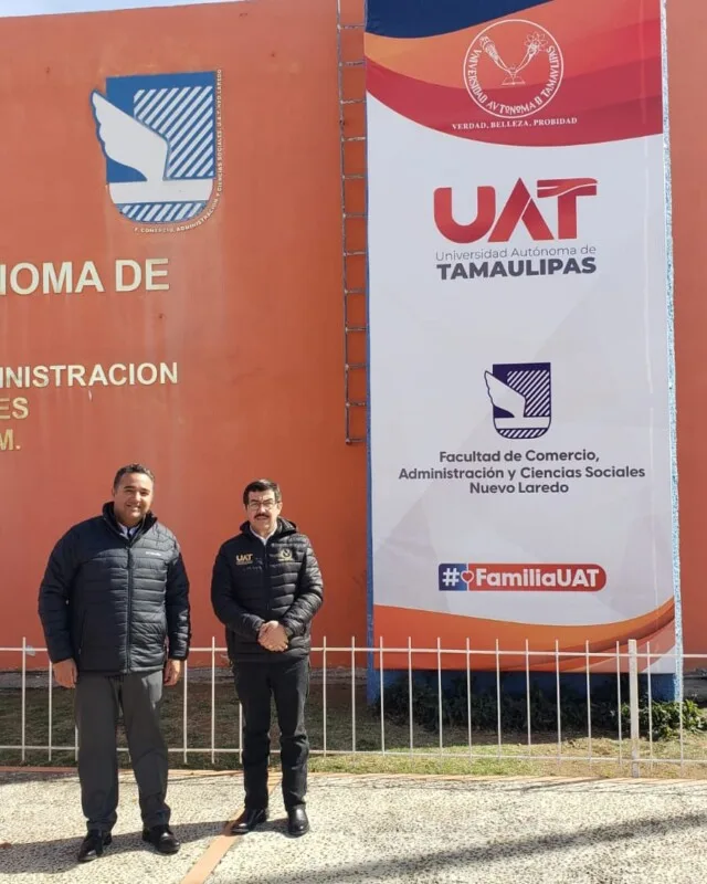 Rector Dámaso Anaya supervisa obras de la UAT en Nuevo Laredo