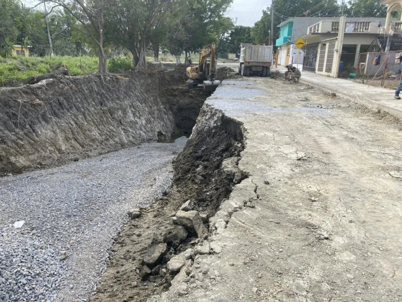 Rehabilita Obras Públicas sistemas de drenaje en El Mante