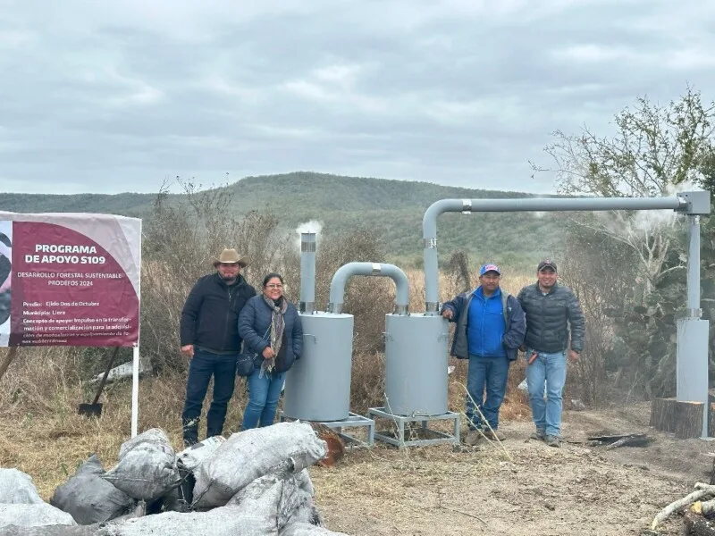 Con producción de carbón vegetal buscan recolectar líquidos piroleñosos
