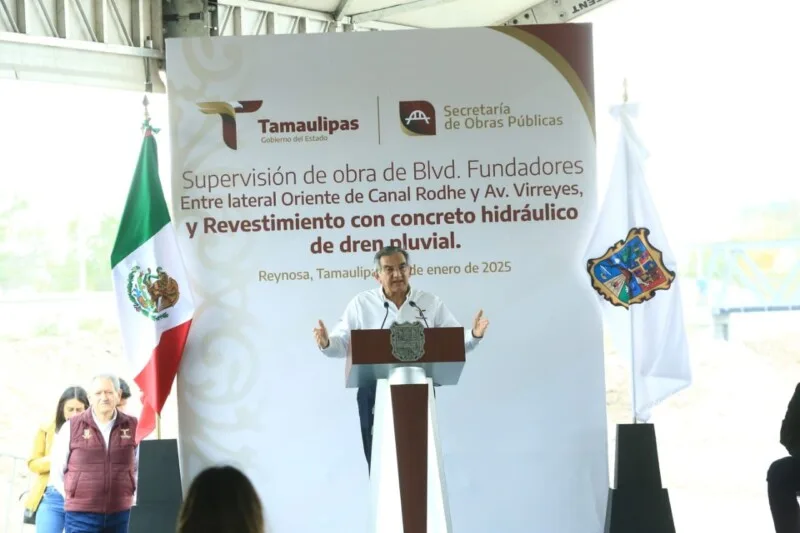 Supervisa Américo obras en Reynosa; destina 558.2 MDP a infraestructura