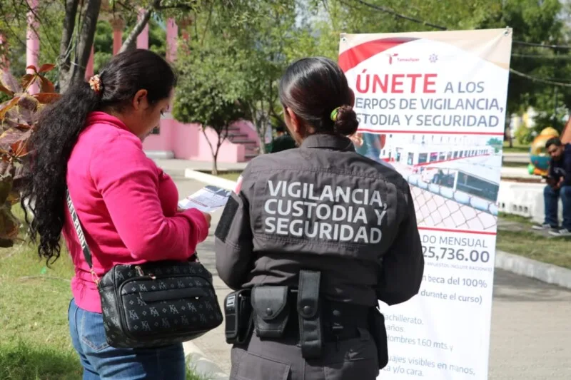 Implementa SSPT campaña de reclutamiento presencial y virtual para Cuerpos de Vigilancia, Custodia y Seguridad