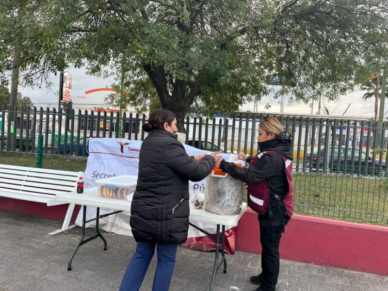 Guardia Estatal de Género apoya a familias viajeras y en el Hospital Infantil ante bajas temperaturas
