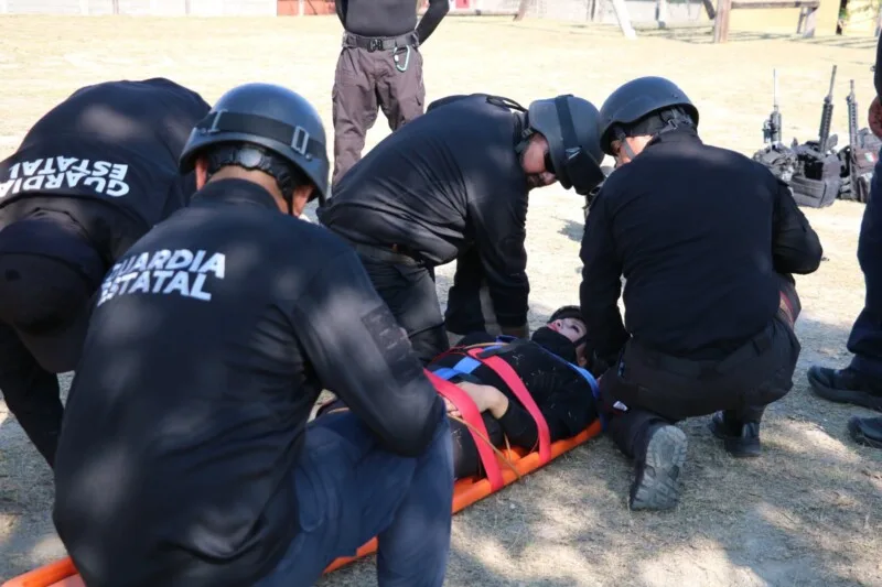 Reciben policías de la Guardia Estatal capacitación en atención prehospitalaria
