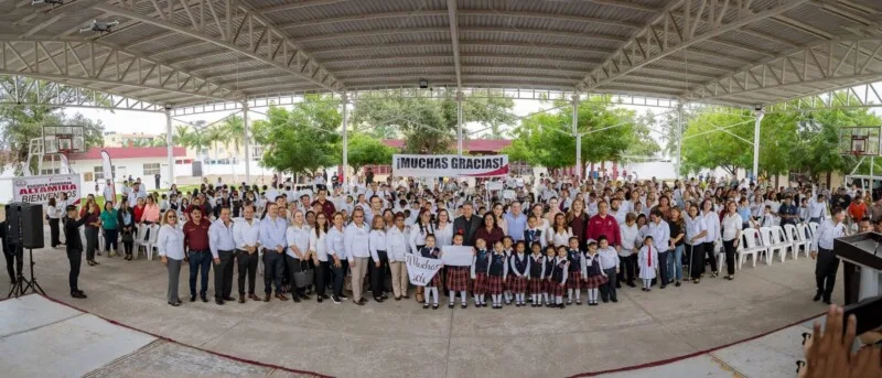 Entrega SET mobiliario en educación básica e inaugura aulas en Altamira