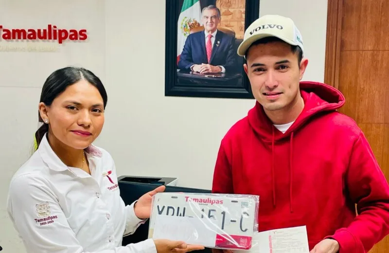 Facilitan pago de derechos vehiculares y entrega de placas para tamaulipecos que radican en Nuevo León