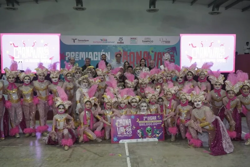 Entregó Secretaría de Turismo 1.3 mdp a lo mejor del Carnaval Tamaulipas 2025