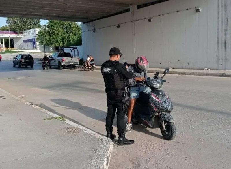 Refuerza Guardia Estatal prevención con el Operativo Moto Segura