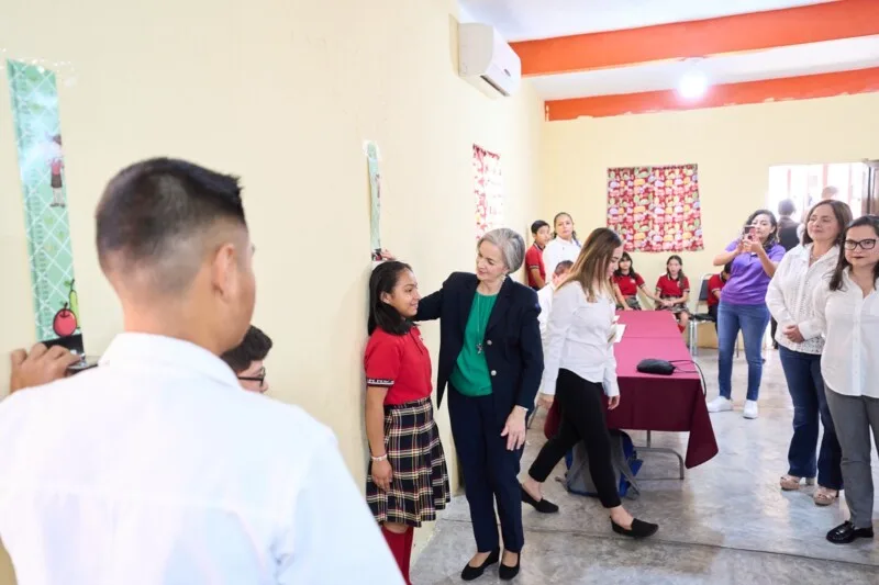 Participa DIF Tamaulipas con el registro de peso y talla durante Jornadas de Salud Escolar