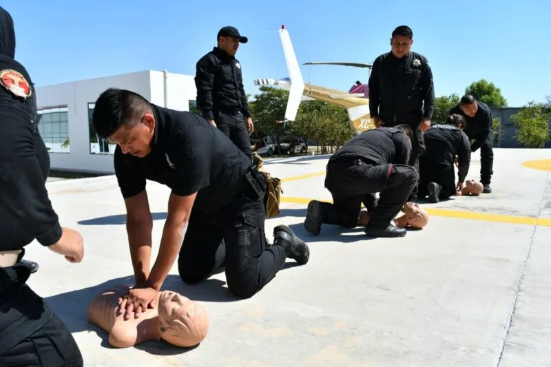 Imparte CRUM curso de certificación en atención prehospitalaria a elementos de la Guardia Estatal