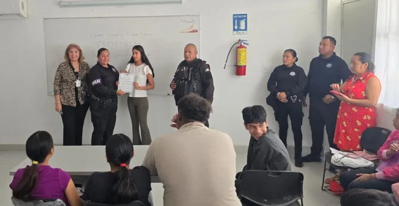 Brinda Guardia Estatal de Género plática preventiva contra adicciones