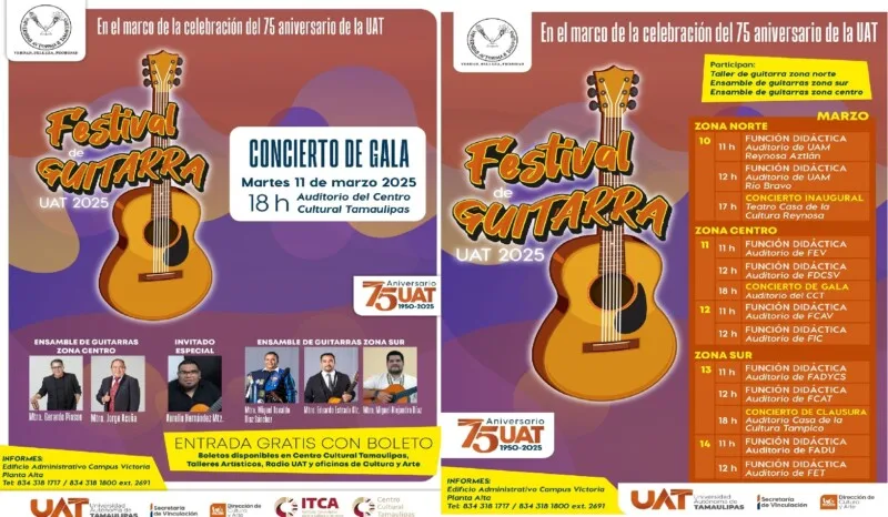 Anuncia la UAT el Festival de la Guitarra 2025