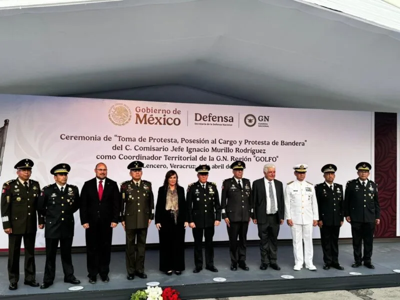 Asiste secretario general de Gobierno a ceremonia de toma de protesta del coordinador territorial de la Guardia Nacional en la Región Golfo