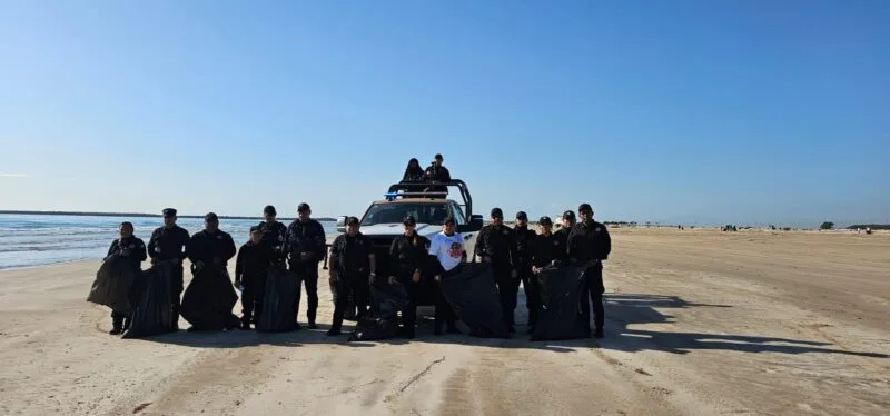 Participa Guardia Estatal en “Limpiazo Playa Tesoro Altamira”