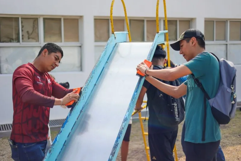 Trabajan ITJUVE y SEBIEN en beneficio de los parques