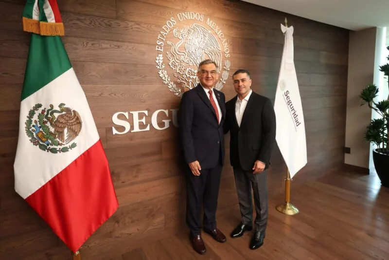Presenta gobernador avances de seguridad en Tamaulipas a García Harfuch
