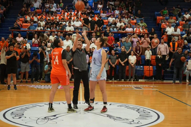 Rector de la UAT inaugura la temporada 2025 de la LNBP Femenil