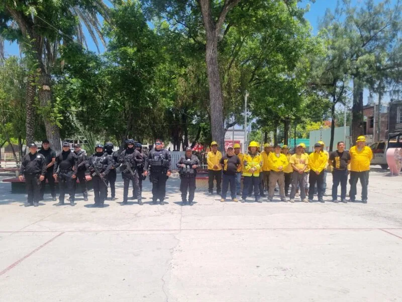 A través del Plan Tamaulipas se suma Guardia Estatal al combate del incendio forestal en la Biósfera El Cielo