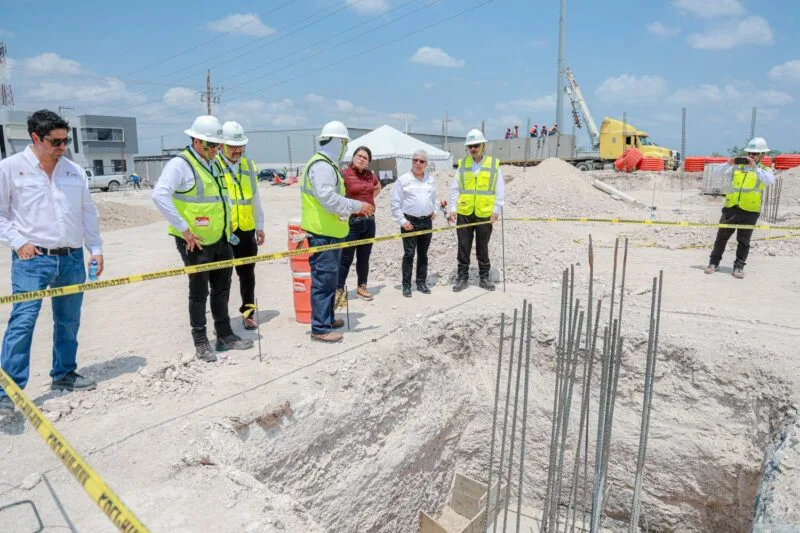 Supervisa SEDENER construcción de la Subestación Eléctrica Santander Banco I en Reynosa