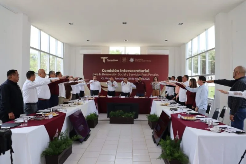 Instala SSPT Comisión Intersecretarial para la Reinserción Social y Servicios Post Penales del Estado de Tamaulipas