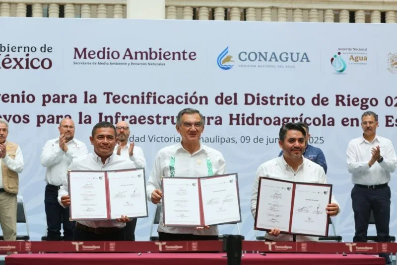 Suscriben modernización del campo tamaulipeco