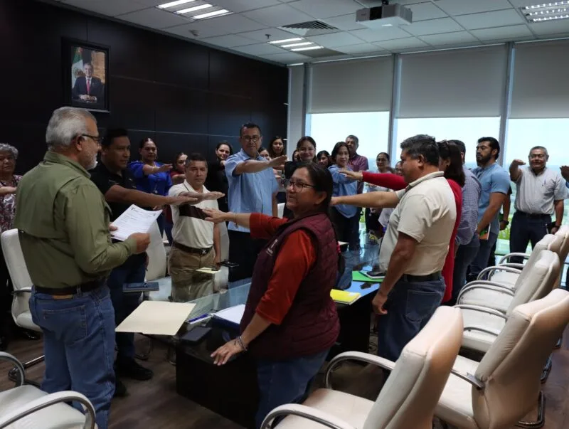 Fortalecen gestión documental en Obras Públicas: Toman protesta, integrantes del Sistema Institucional de Archivos