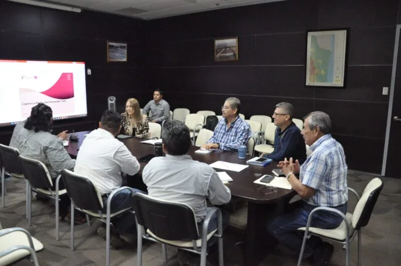 Avanza proyecto de rehabilitación del bordo de la Laguna La Nacha en San Fernando