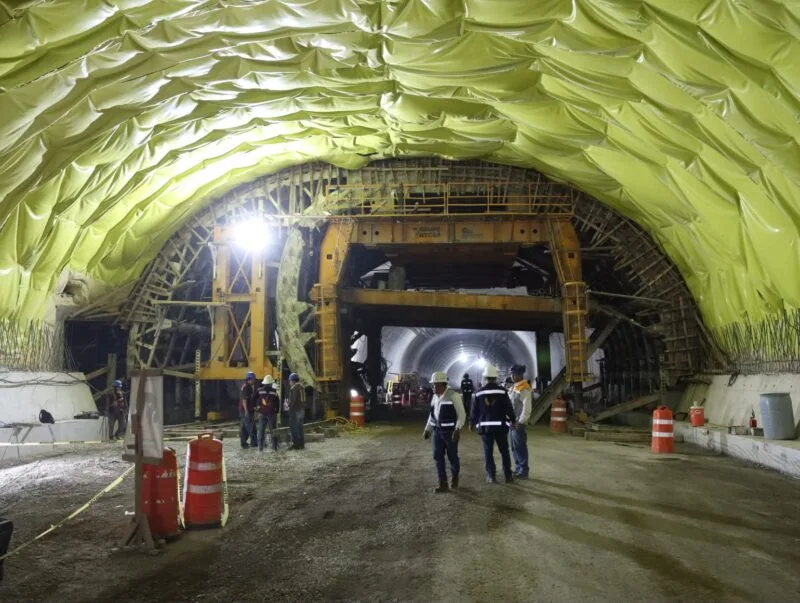 Filtraciones en el túnel de la MOT ocurren en áreas sin revestimiento de concreto y están bajo control
