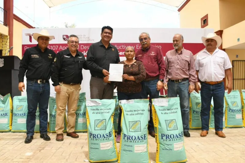 Reciben semilla de maíz productores del municipio de Tula