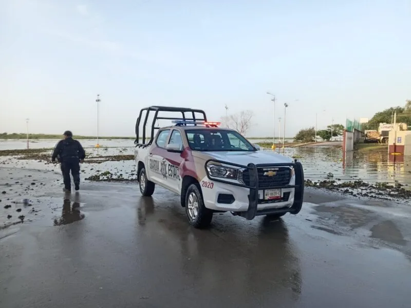 Día y noche, Guardia Estatal mantiene la vigilancia en zonas de riesgo de inundación