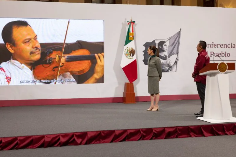 Riqueza cultural de Tamaulipas se presentó en la sección “Suave Patria” de la conferencia de la presidenta Sheinbaum