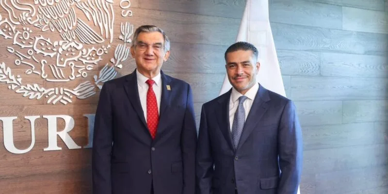 Dialogando.- Se reúne Américo Villarreal con Omar García Harfuch para fortalecer seguridad en Tamaulipas