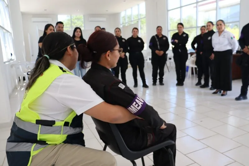 Recibe Guardia Estatal de Género capacitación en primeros auxilios