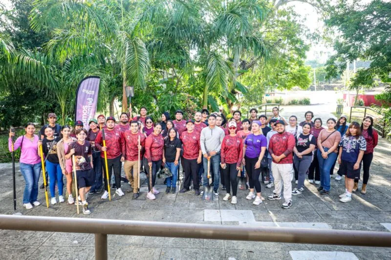 Realiza INJUVE jornada de Tequios en el Parque de Bienestar “La Loma” de Ciudad Victoria