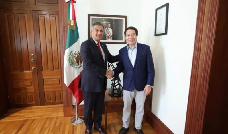 Dialogando.- Mario Delgado en Reynosa