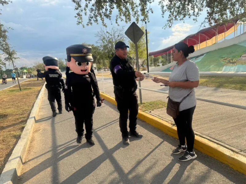 Mantiene Guardia Estatal de Género proximidad en espacios públicos de la frontera