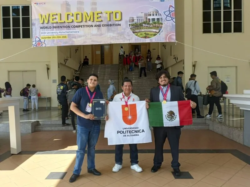 Ganan estudiantes tamaulipecos Competencia y Exhibición Mundial de Invenciones WICE 2025
