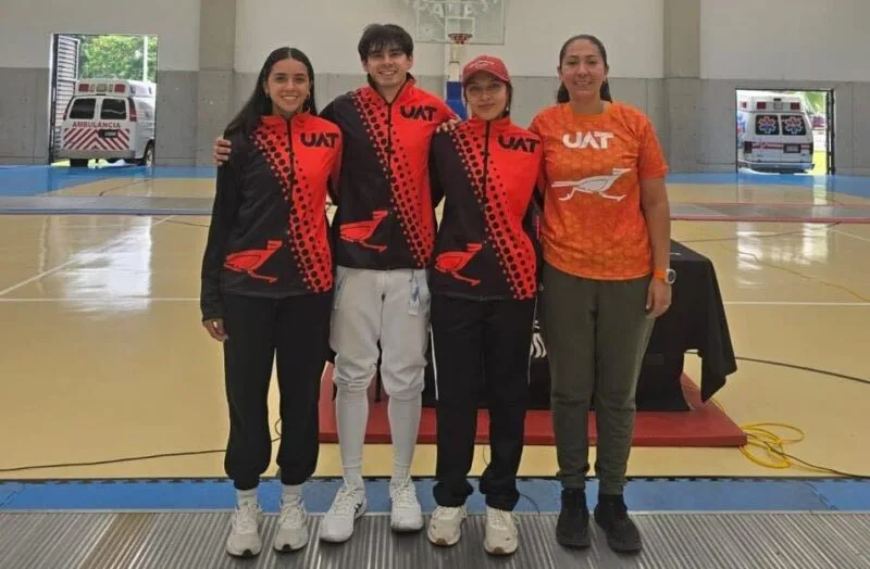 Estudiantes de la UAT conquistan el medallero en el nacional de Esgrima