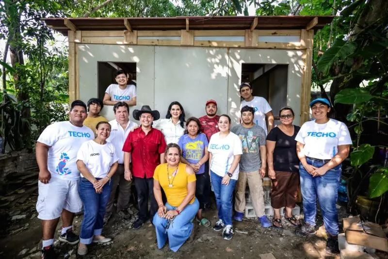 INJUVE y TECHO México contribuyen al patrimonio de las familias que habitan en sectores vulnerables de Tampico
