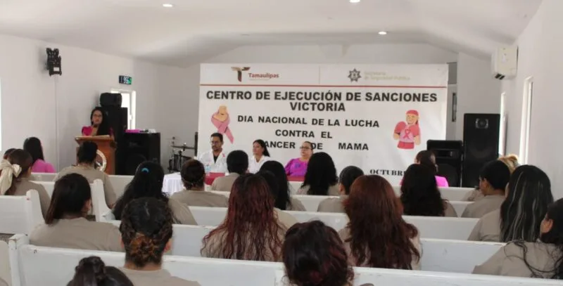 Promueve CEDES Victoria detección temprana del cáncer de mama en mujeres PPLs