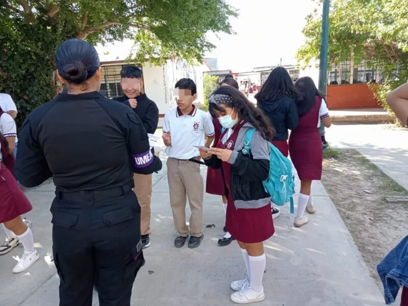 Promueve Guardia Estatal de Género cultura de la prevención en escuelas de Matamoros