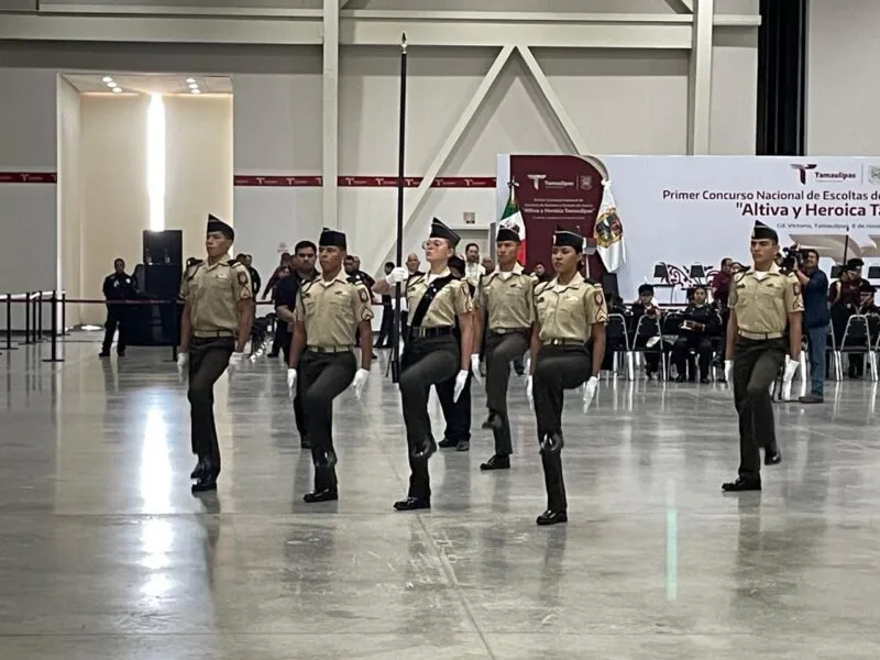 Destaca Bachillerato Militarizado de Reynosa en Primer Concurso Nacional de Bandas de Guerra y Escoltas de Bandera