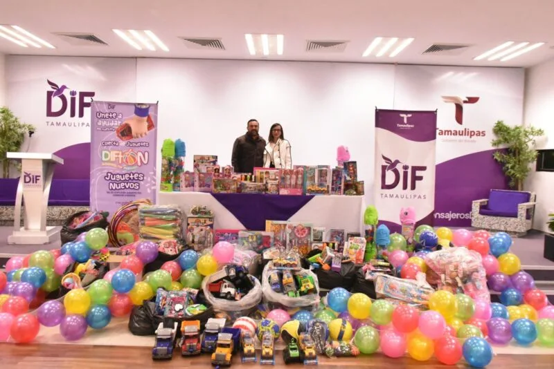 Se suma Secretaría de Turismo al DIFTON 2025 “Juguetes por montón” en apoyo a niñez tamaulipeca