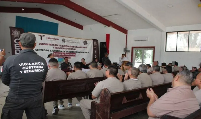 Reciben PPLs de CEDES Matamoros constancias por cursos de cuidado ambiental y salud emocional
