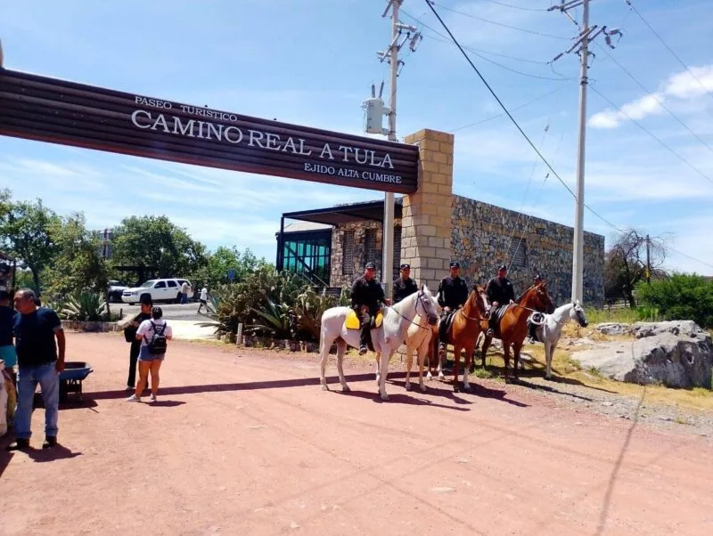 Con Agrupamiento Montado de la Guardia Estatal, SSPT refuerza seguridad en áreas rurales y naturales